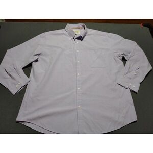 Oxford Men's Luxury Collection Shirt 2XL Lilac Classic Preppy City College